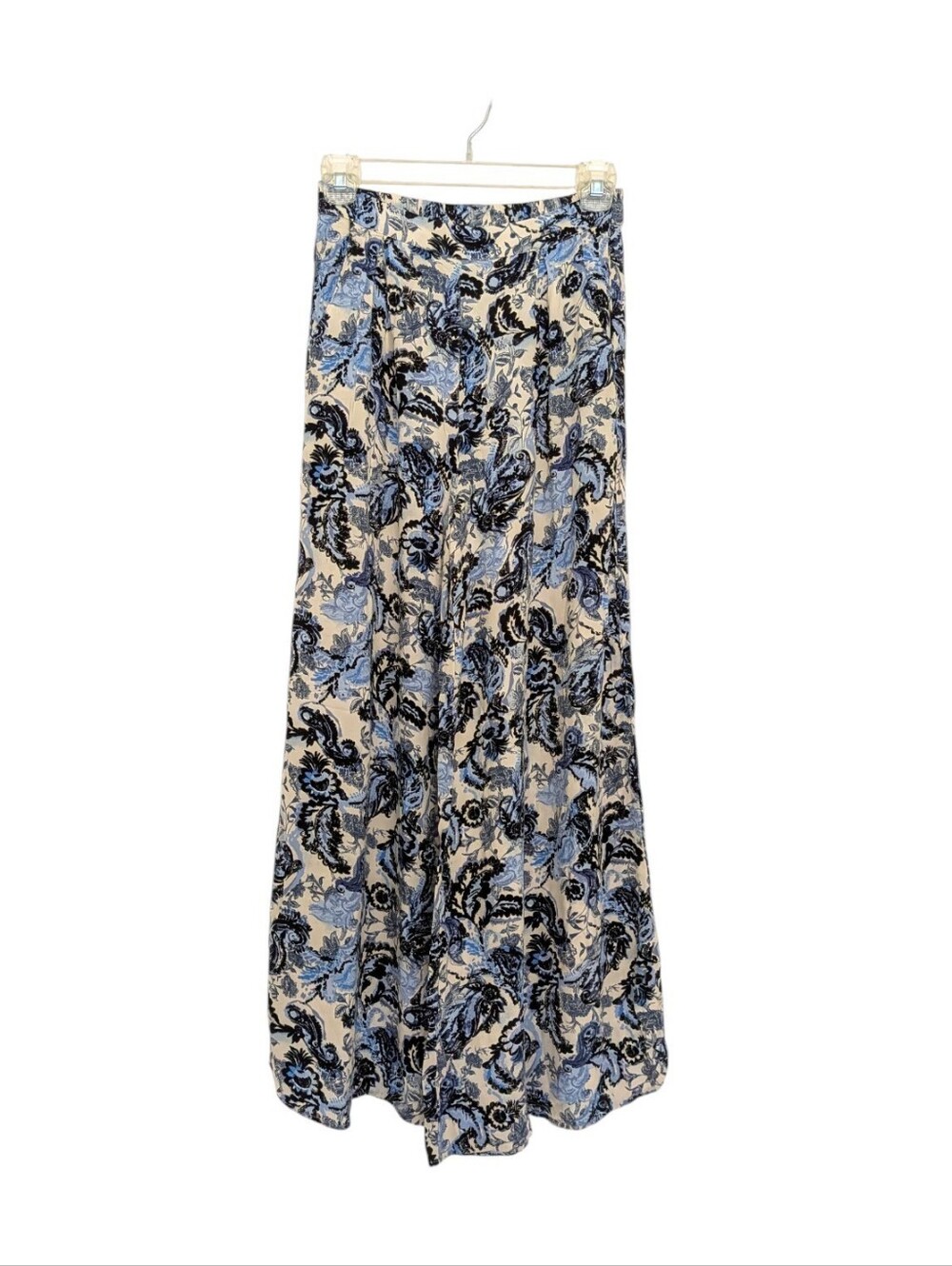 Free People Wide Leg Floral Paisley Trousers
